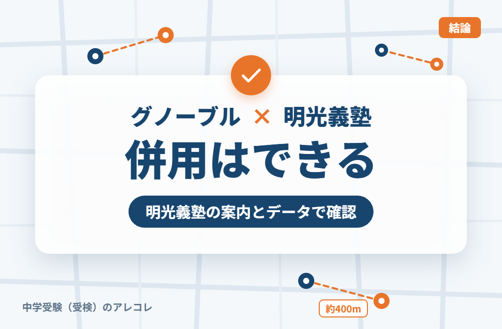 グノーブルと明光義塾は併用できる