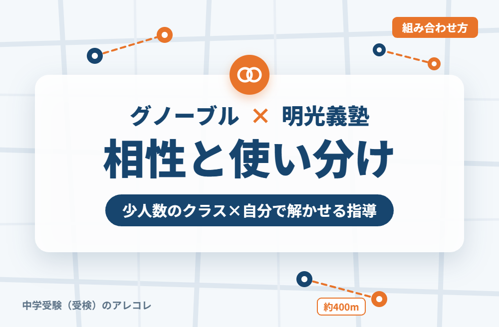 グノーブルと明光義塾の組み合わせ方