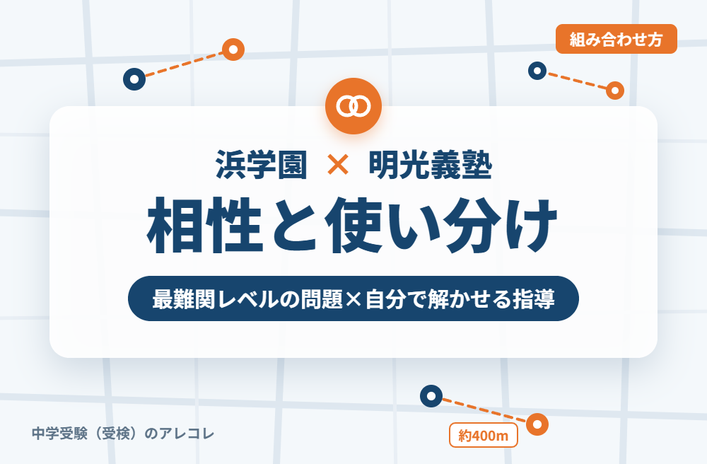 浜学園と明光義塾の組み合わせ方