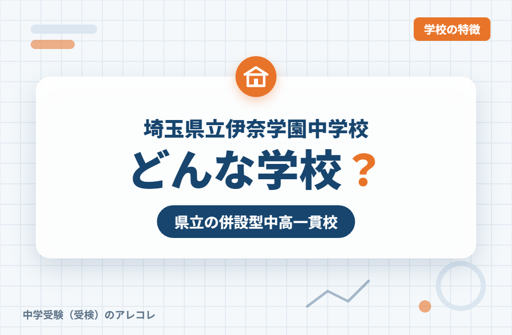埼玉県立伊奈学園中学校はどんな学校？