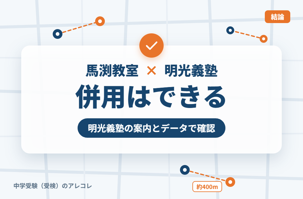 馬渕教室と明光義塾は併用できる