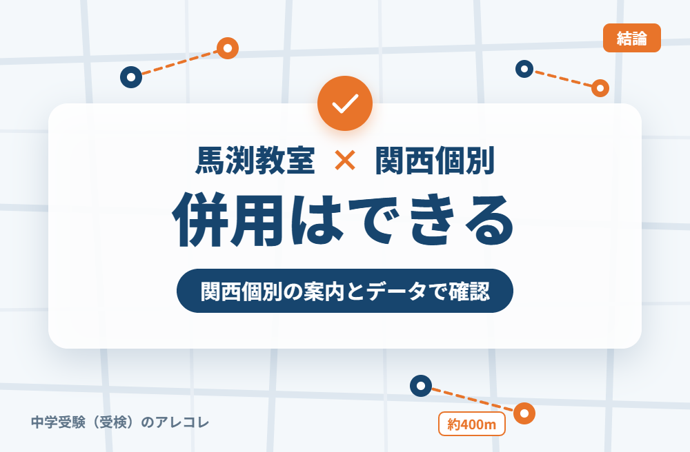 馬渕教室と関西個別指導学院は併用できる