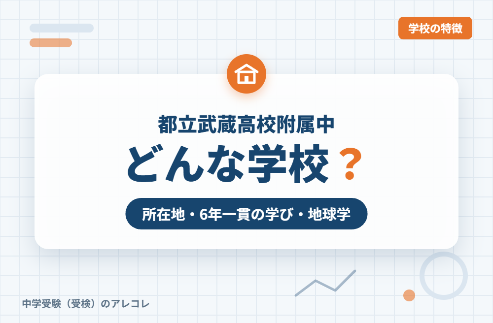都立武蔵高校附属中はどんな学校?