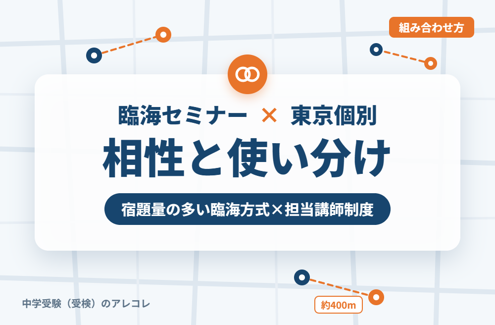 臨海セミナーと東京個別指導学院の組み合わせ方