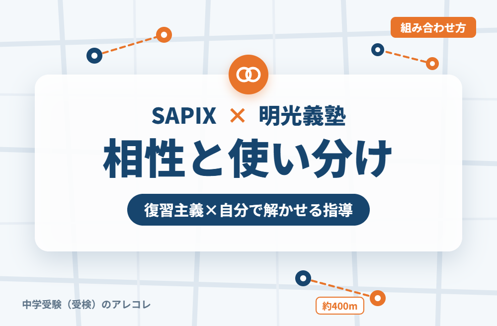 SAPIXと明光義塾の組み合わせ方
