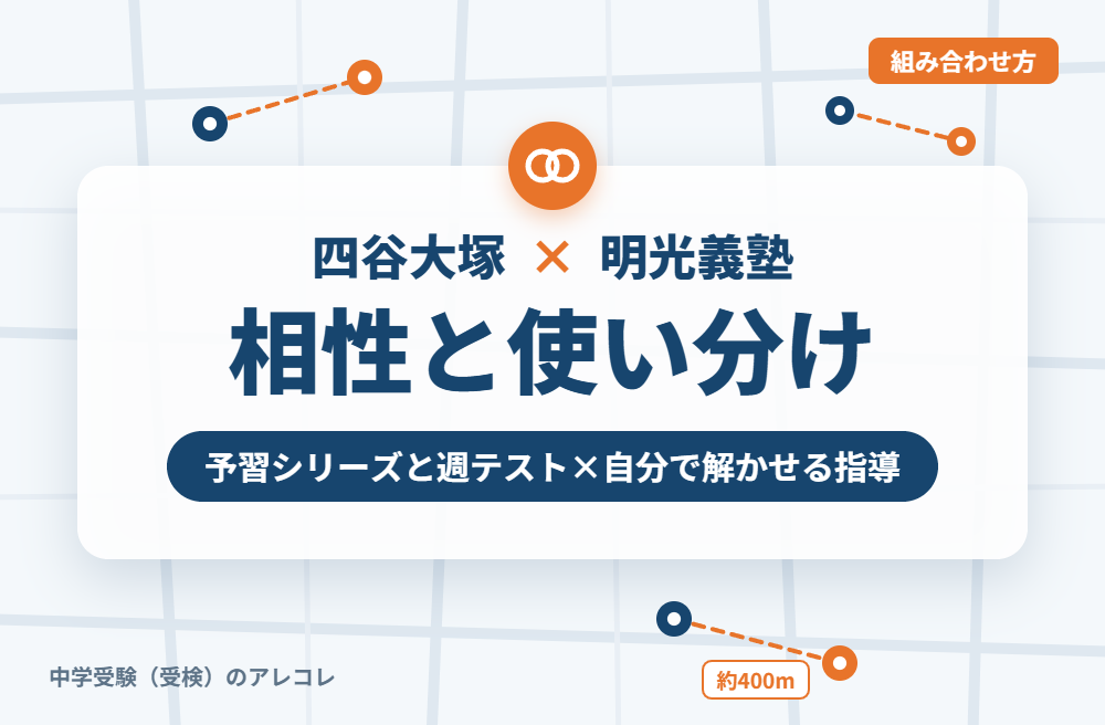 四谷大塚と明光義塾の組み合わせ方